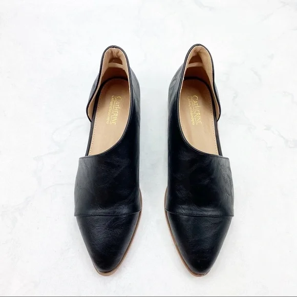 [Catherine Malandrino] Classic Black Cut-Out Flats